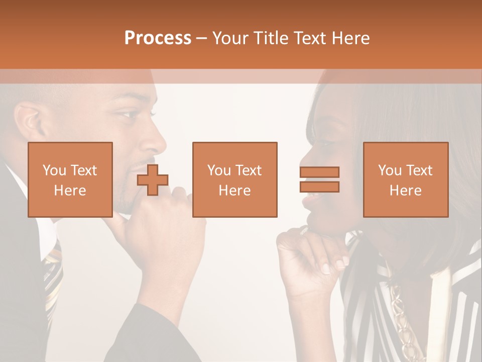 A Man And A Woman Looking At Each Other PowerPoint Template