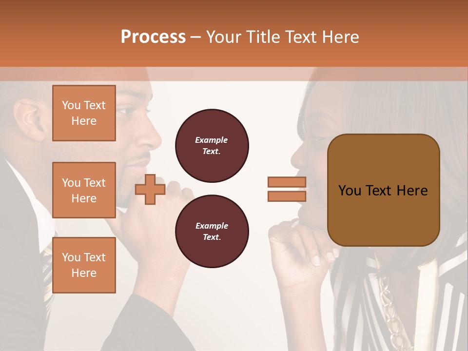 A Man And A Woman Looking At Each Other PowerPoint Template