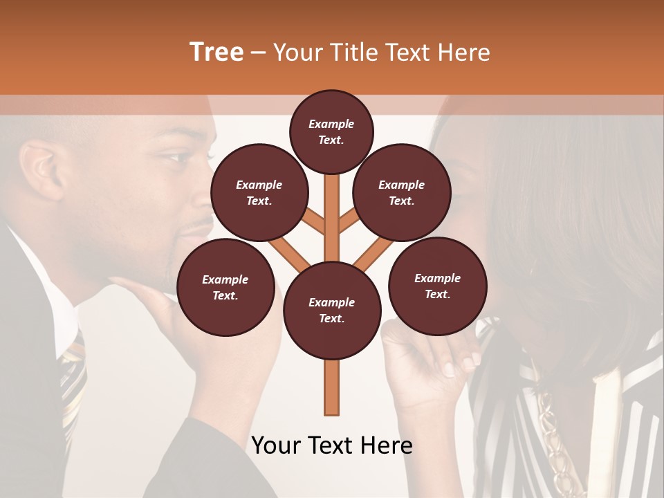 A Man And A Woman Looking At Each Other PowerPoint Template