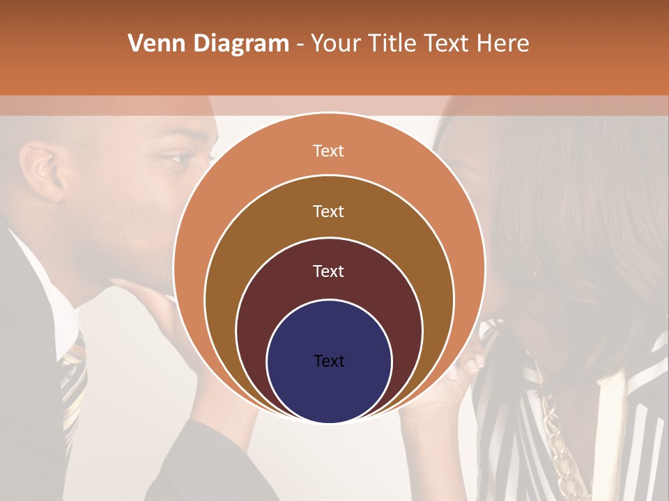 A Man And A Woman Looking At Each Other PowerPoint Template