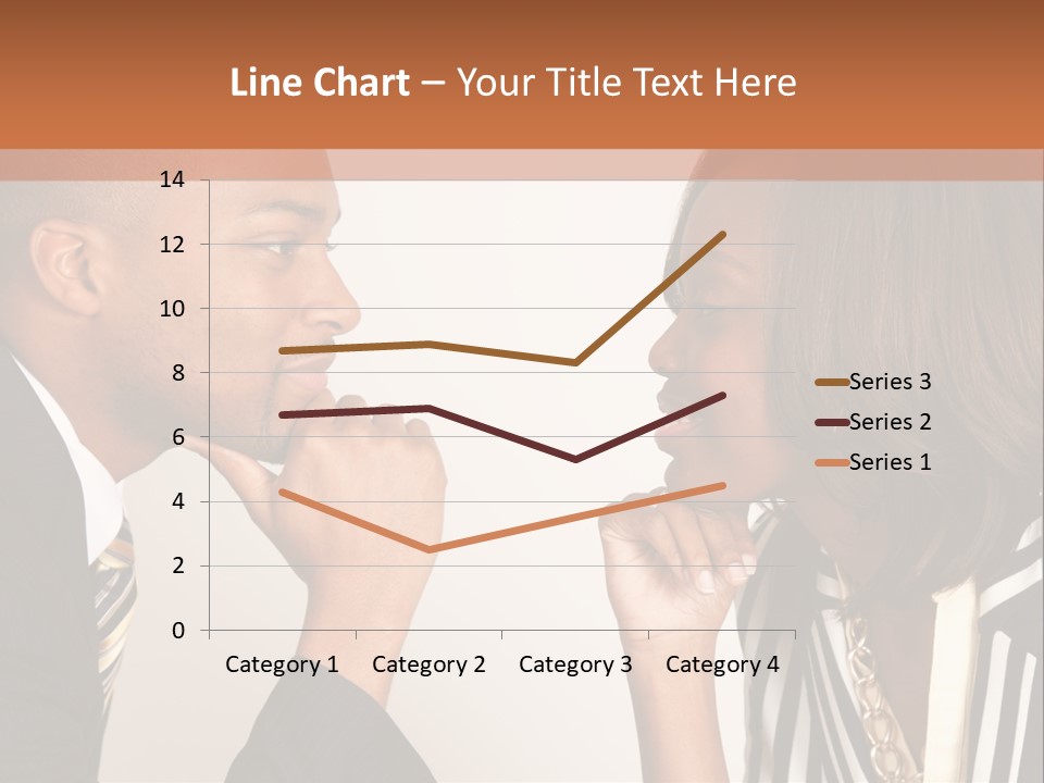 A Man And A Woman Looking At Each Other PowerPoint Template