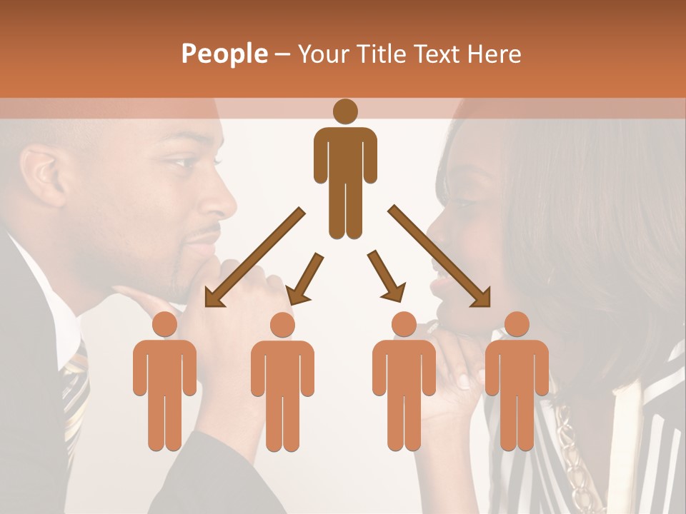 A Man And A Woman Looking At Each Other PowerPoint Template