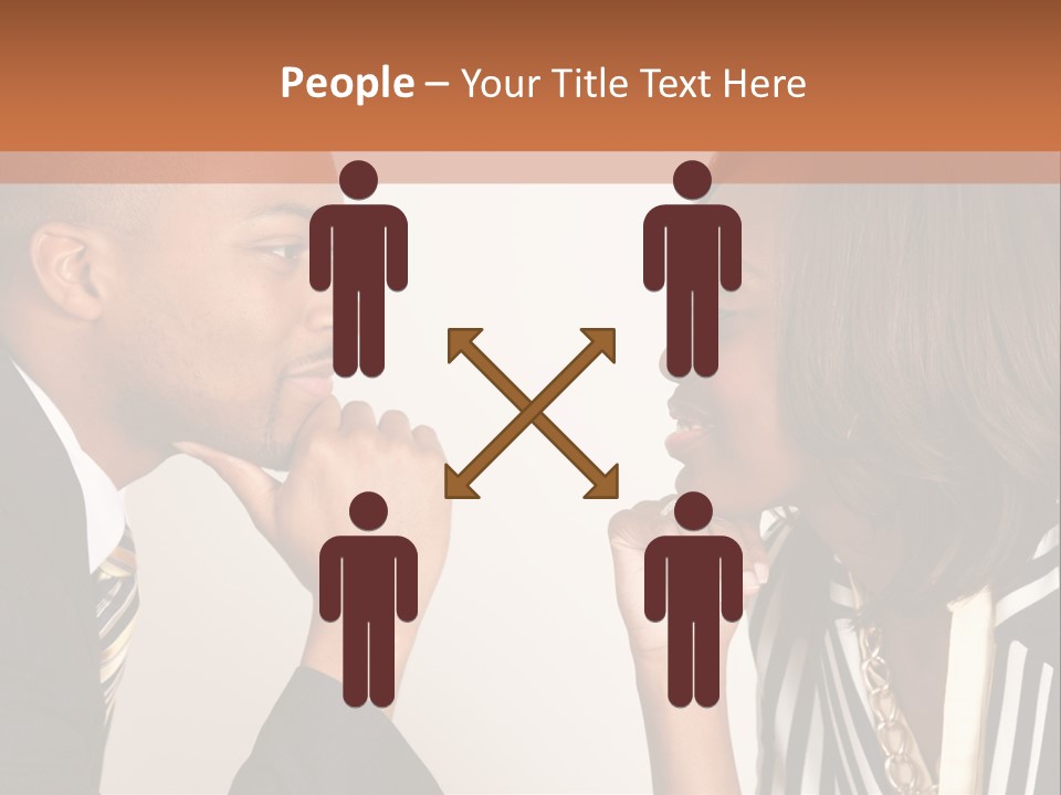 A Man And A Woman Looking At Each Other PowerPoint Template