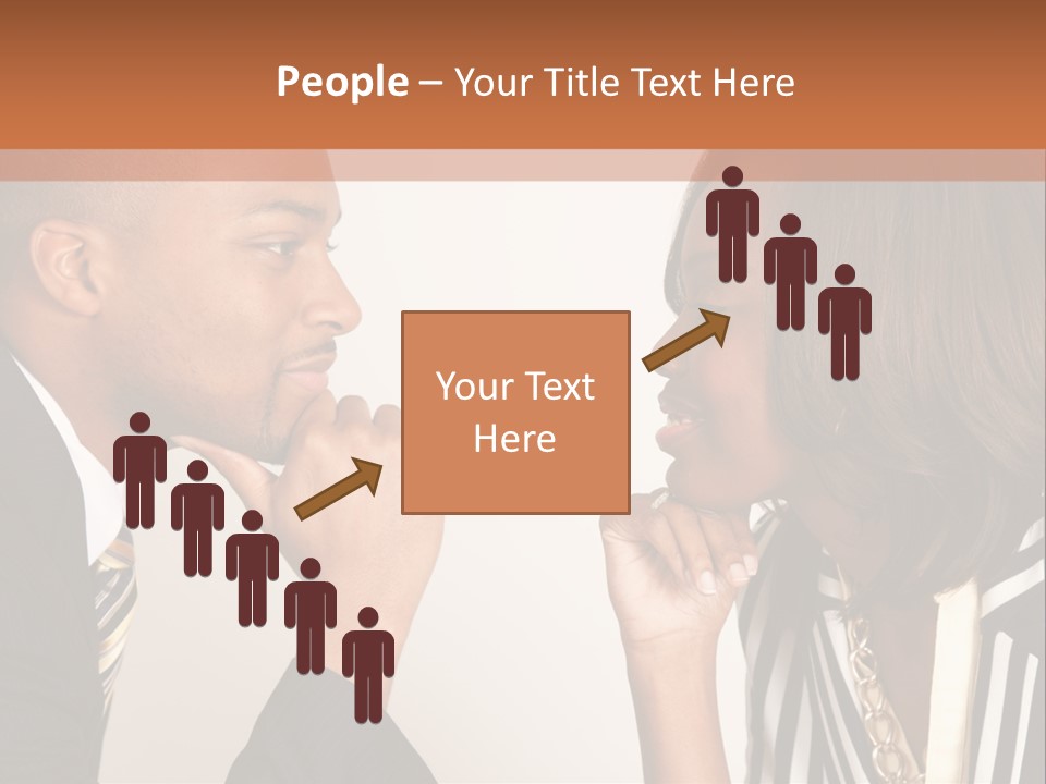 A Man And A Woman Looking At Each Other PowerPoint Template