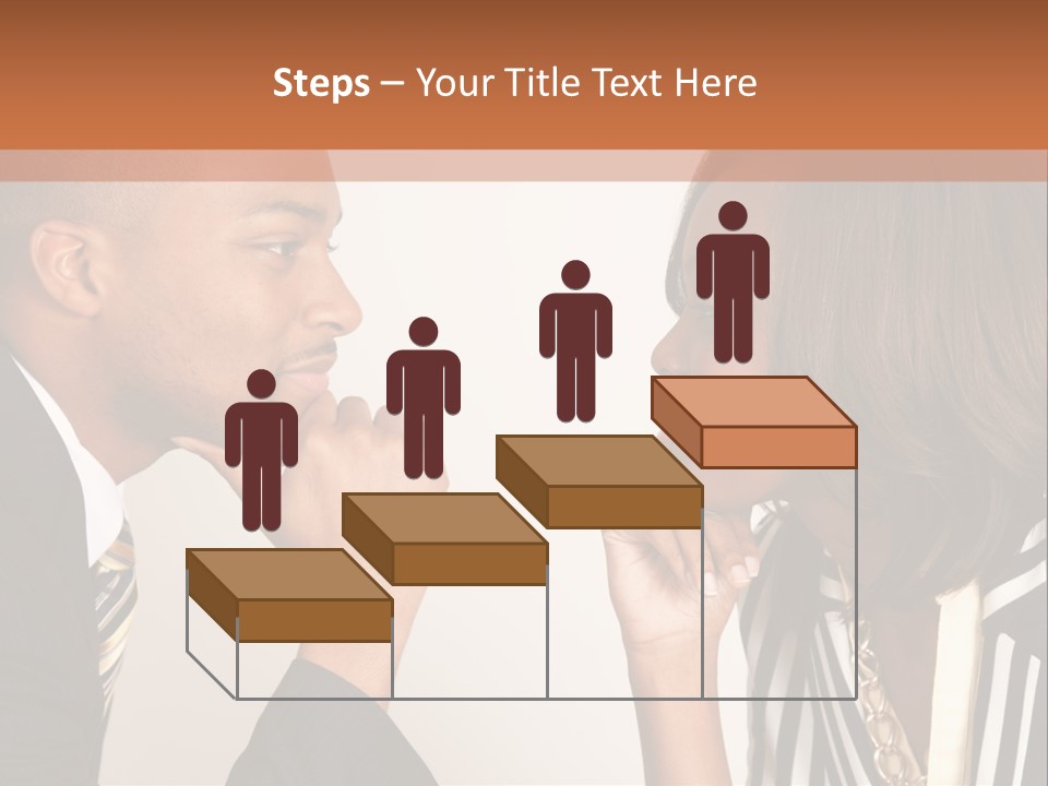 A Man And A Woman Looking At Each Other PowerPoint Template