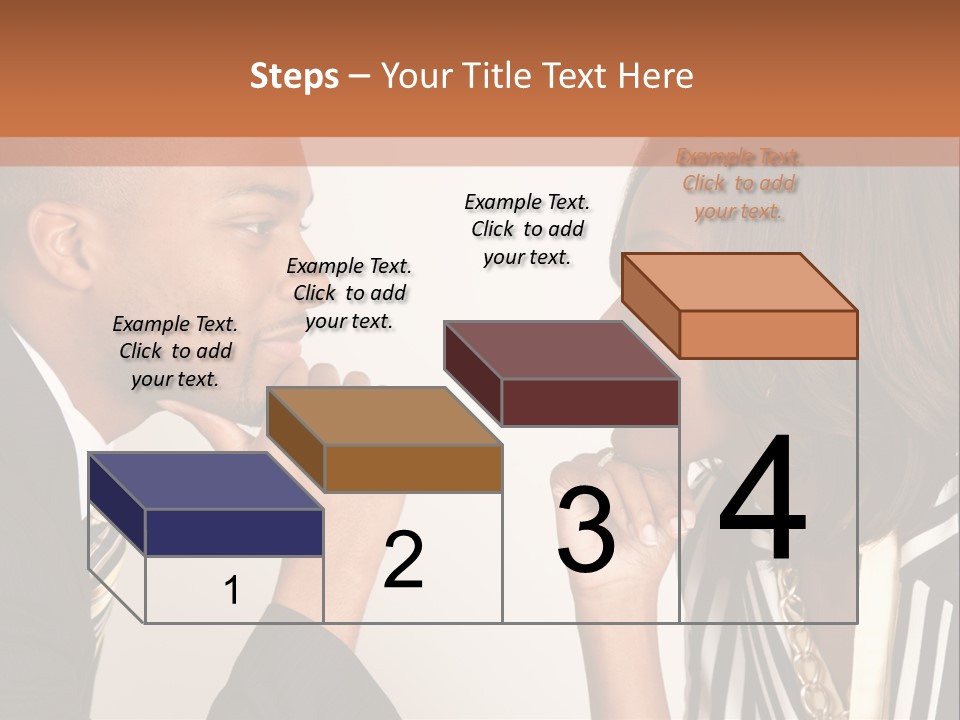 A Man And A Woman Looking At Each Other PowerPoint Template