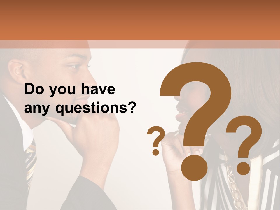 A Man And A Woman Looking At Each Other PowerPoint Template