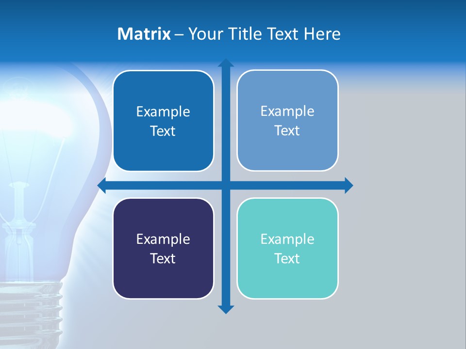 Bulb Illuminated Light PowerPoint Template