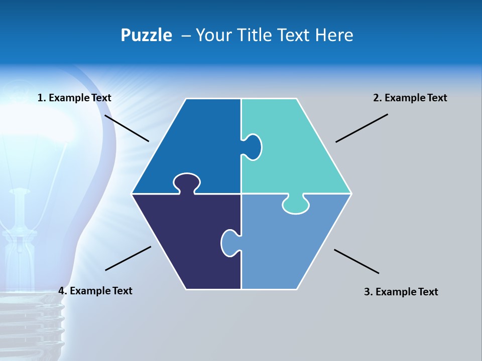 Bulb Illuminated Light PowerPoint Template