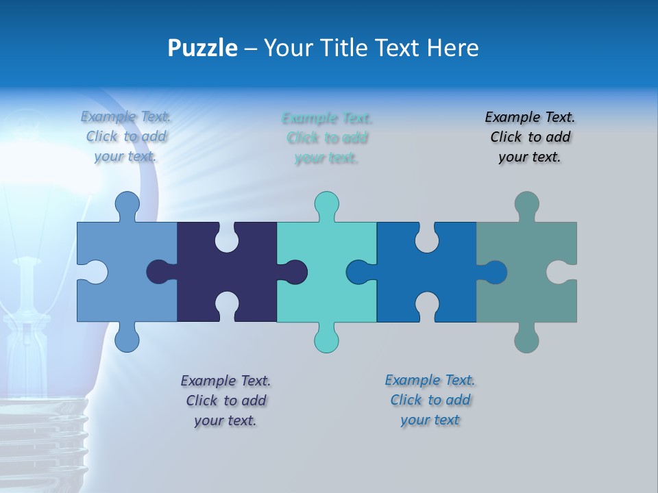 Bulb Illuminated Light PowerPoint Template