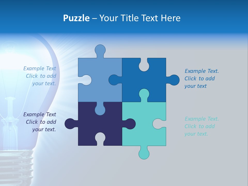 Bulb Illuminated Light PowerPoint Template