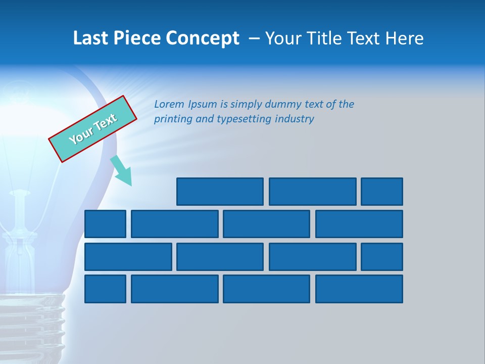 Bulb Illuminated Light PowerPoint Template