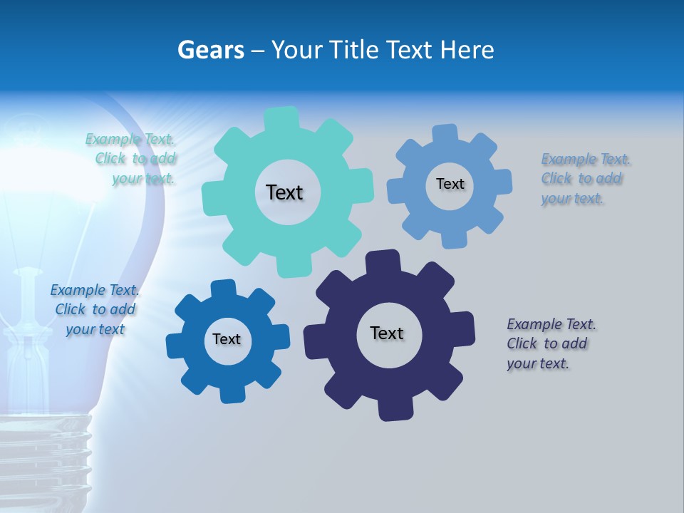 Bulb Illuminated Light PowerPoint Template