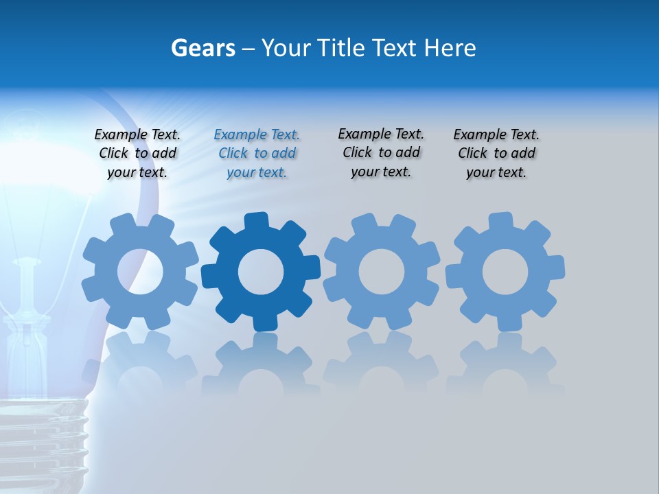 Bulb Illuminated Light PowerPoint Template