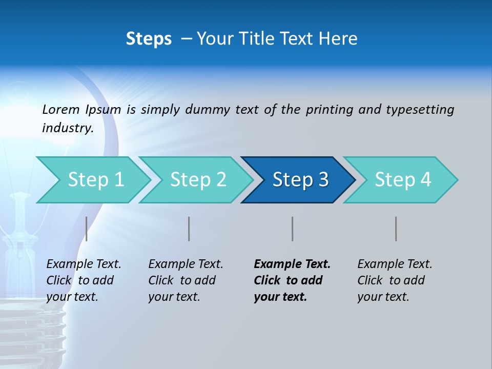 Bulb Illuminated Light PowerPoint Template