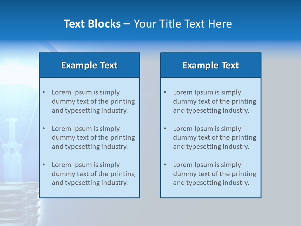Bulb Illuminated Light PowerPoint Template