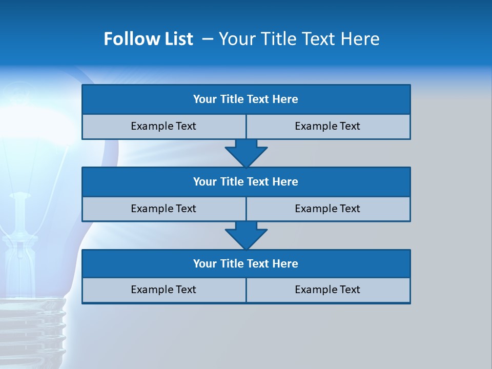 Bulb Illuminated Light PowerPoint Template