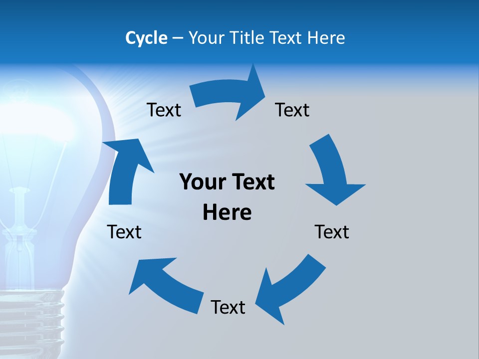 Bulb Illuminated Light PowerPoint Template