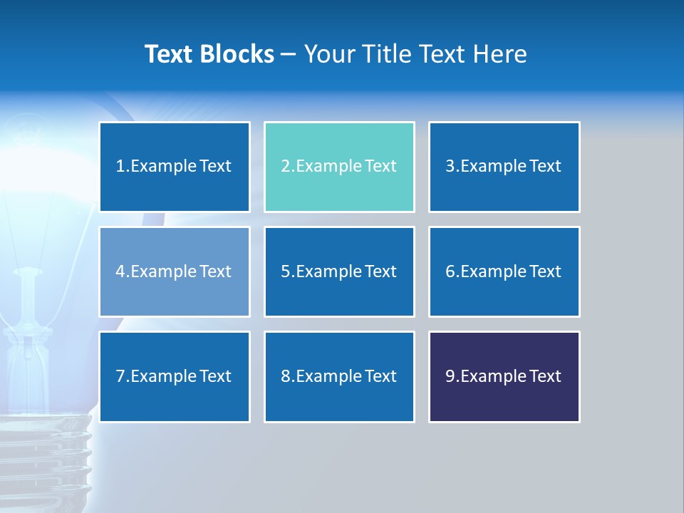 Bulb Illuminated Light PowerPoint Template
