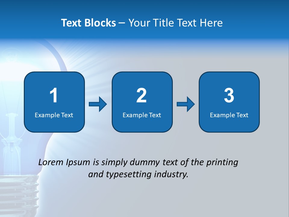 Bulb Illuminated Light PowerPoint Template