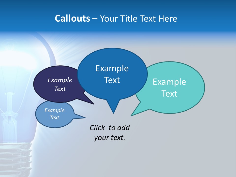 Bulb Illuminated Light PowerPoint Template