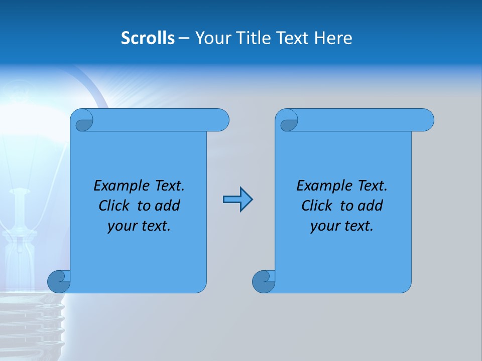 Bulb Illuminated Light PowerPoint Template