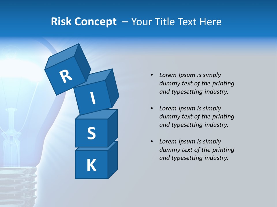 Bulb Illuminated Light PowerPoint Template