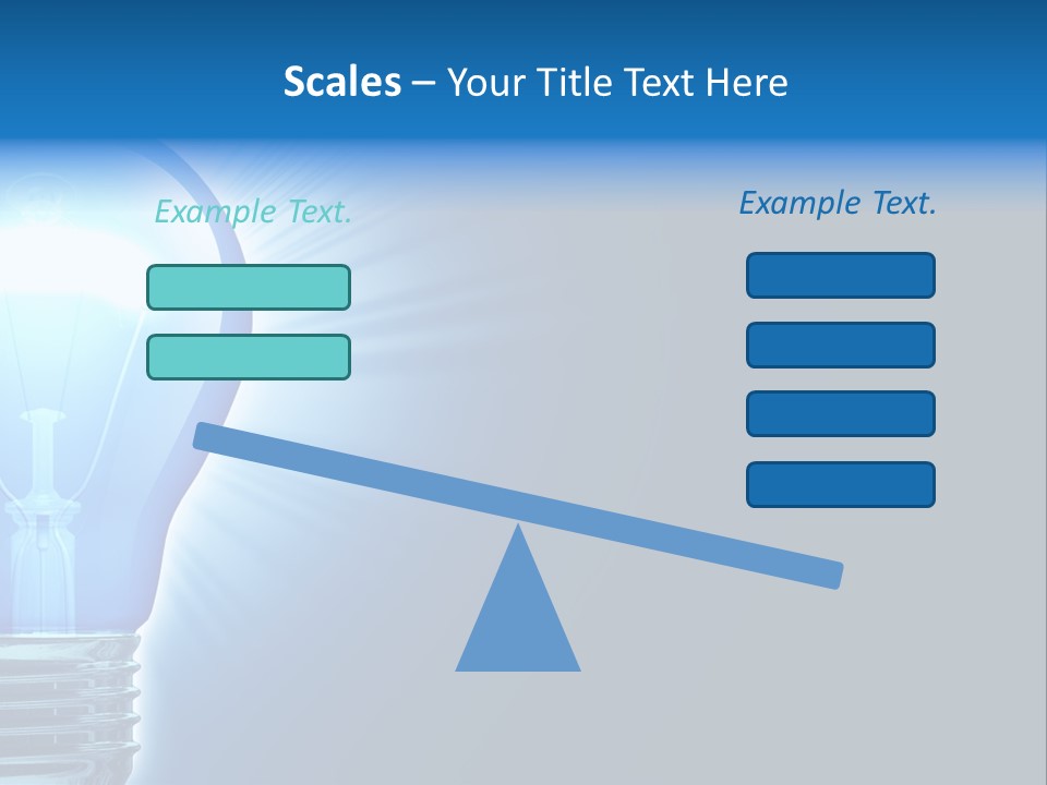 Bulb Illuminated Light PowerPoint Template
