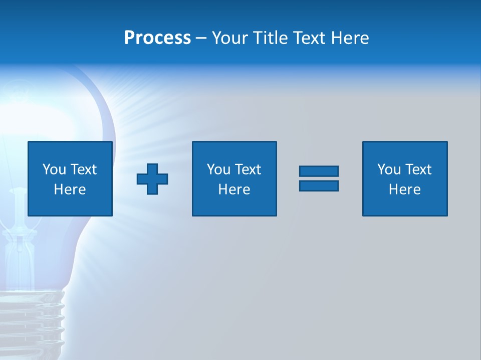 Bulb Illuminated Light PowerPoint Template