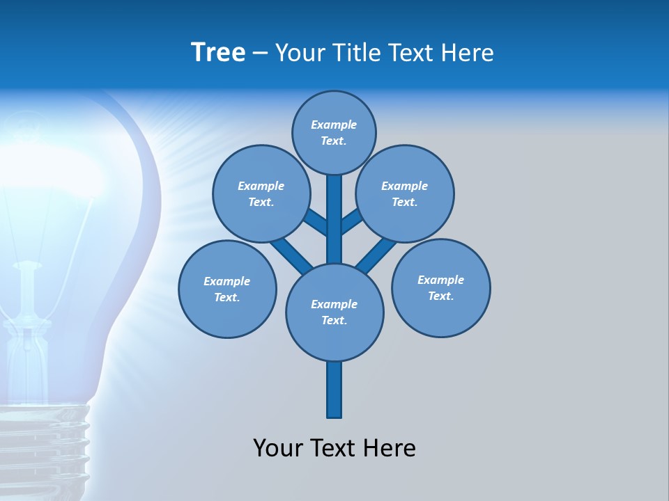Bulb Illuminated Light PowerPoint Template