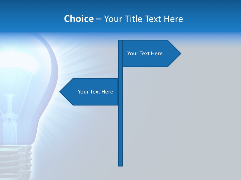 Bulb Illuminated Light PowerPoint Template