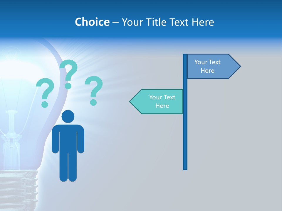 Bulb Illuminated Light PowerPoint Template
