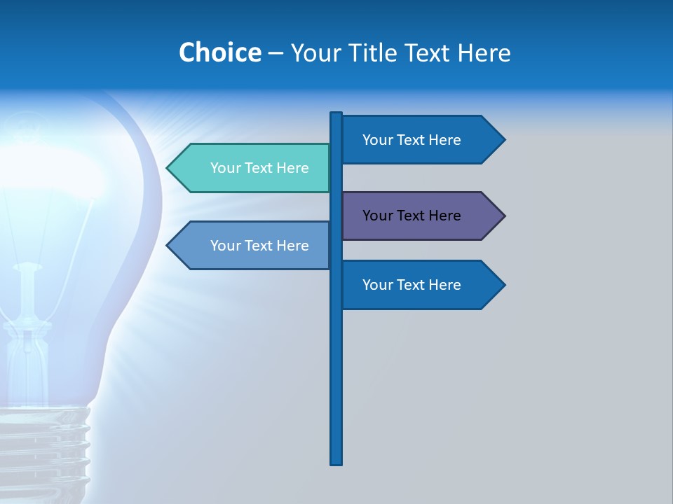 Bulb Illuminated Light PowerPoint Template