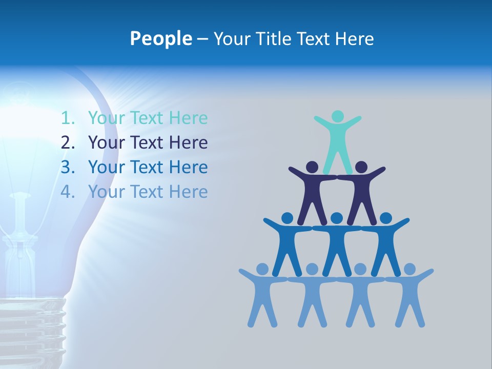 Bulb Illuminated Light PowerPoint Template