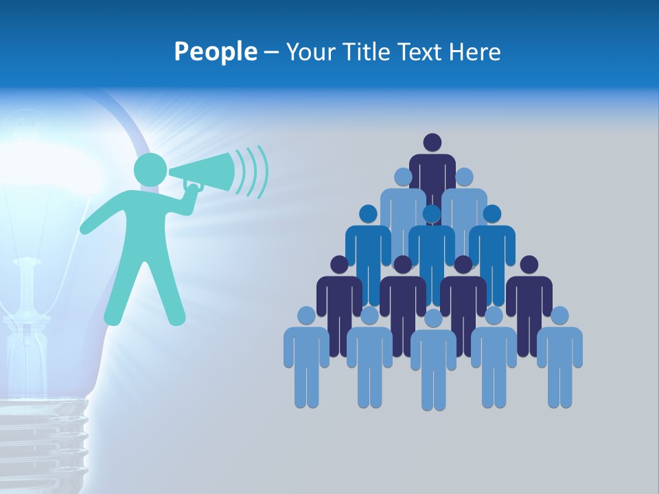 Bulb Illuminated Light PowerPoint Template