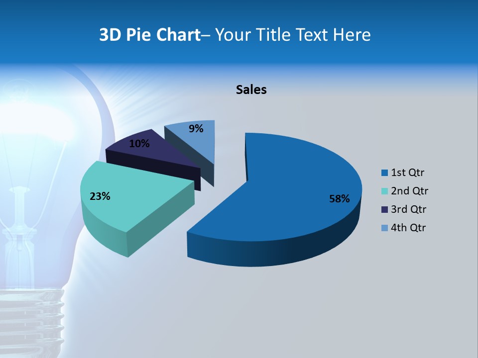 Bulb Illuminated Light PowerPoint Template