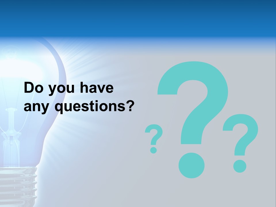 Bulb Illuminated Light PowerPoint Template