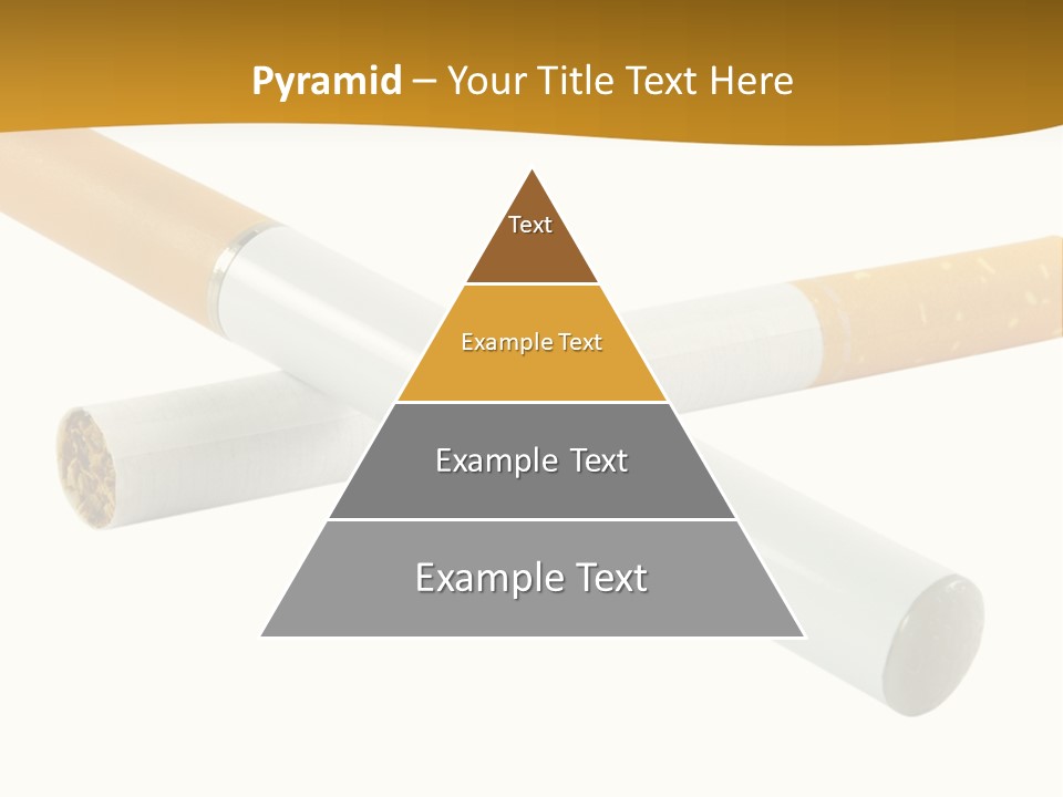 A Group Of Cigarettes On A White Background PowerPoint Template