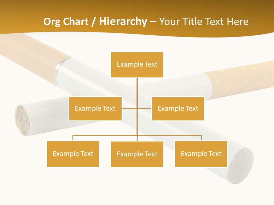 A Group Of Cigarettes On A White Background PowerPoint Template