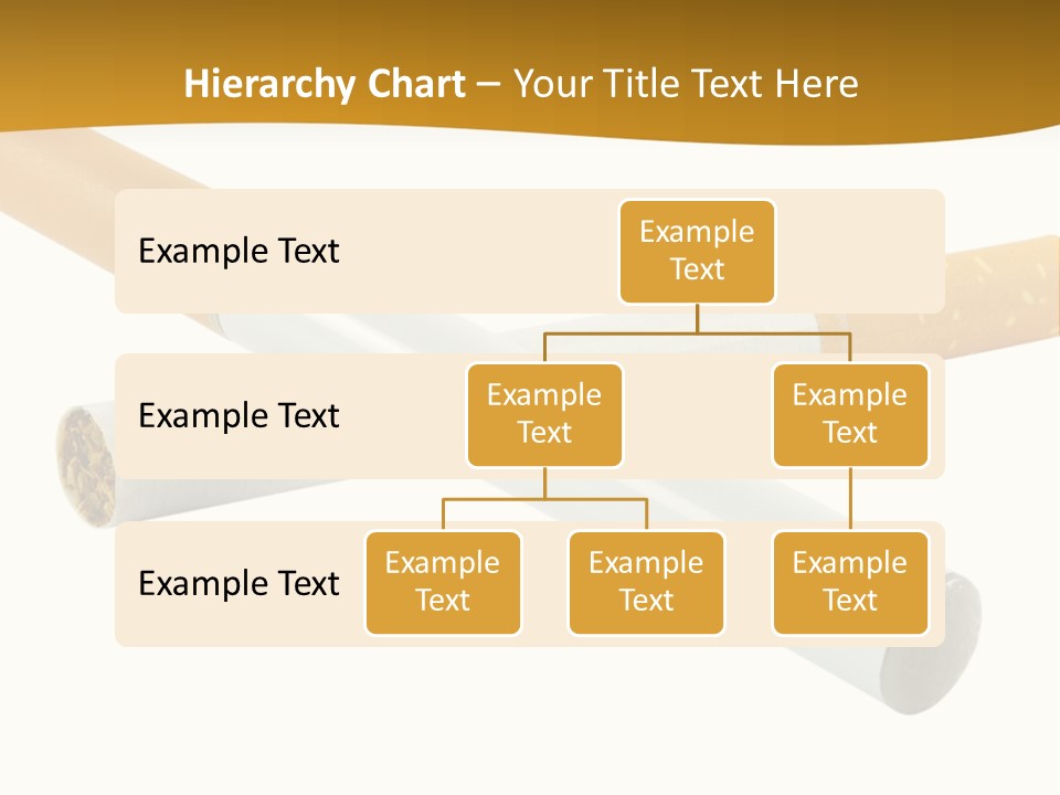 A Group Of Cigarettes On A White Background PowerPoint Template