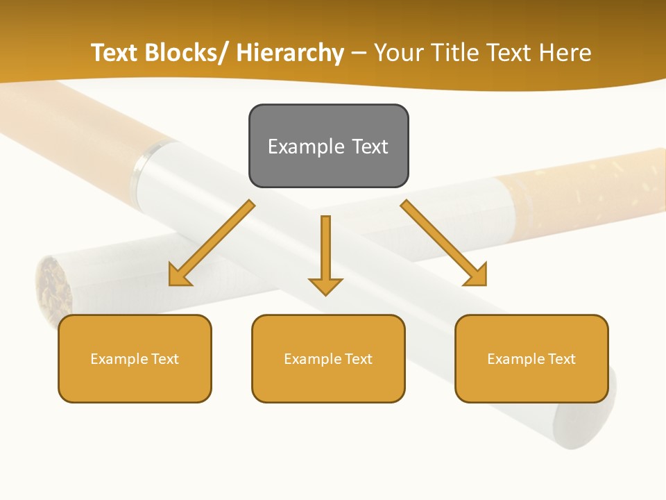 A Group Of Cigarettes On A White Background PowerPoint Template