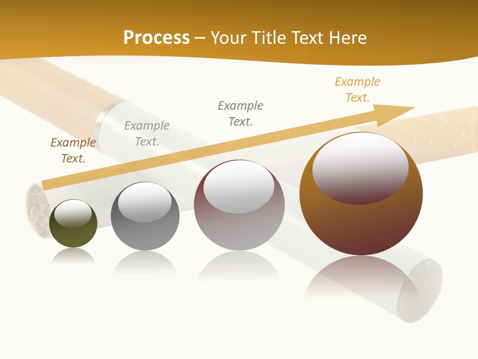 A Group Of Cigarettes On A White Background PowerPoint Template