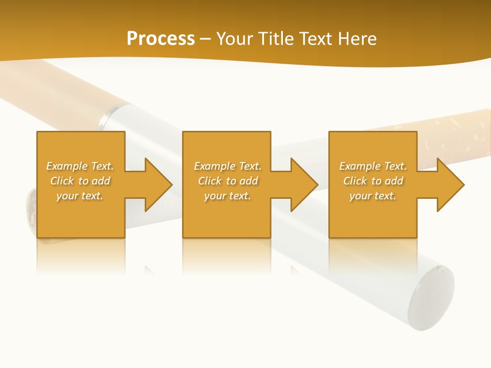 A Group Of Cigarettes On A White Background PowerPoint Template
