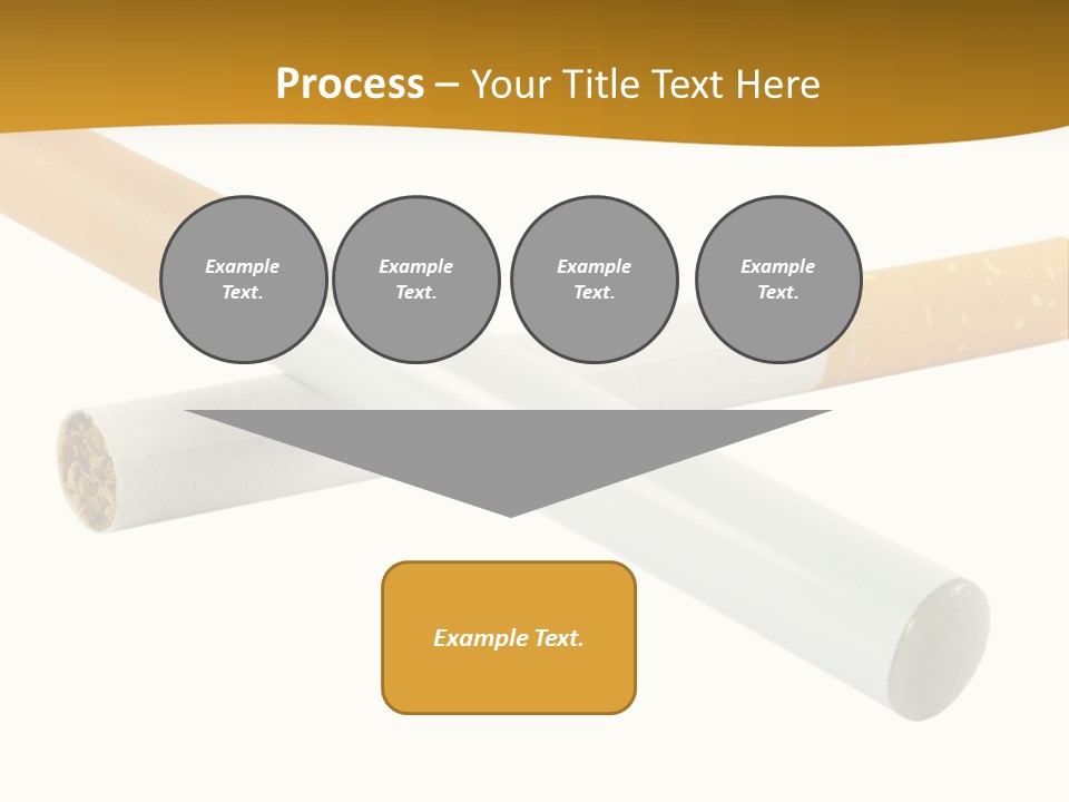 A Group Of Cigarettes On A White Background PowerPoint Template