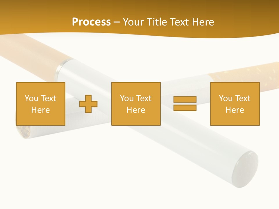 A Group Of Cigarettes On A White Background PowerPoint Template