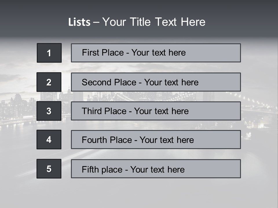 Tower Many Stack PowerPoint Template