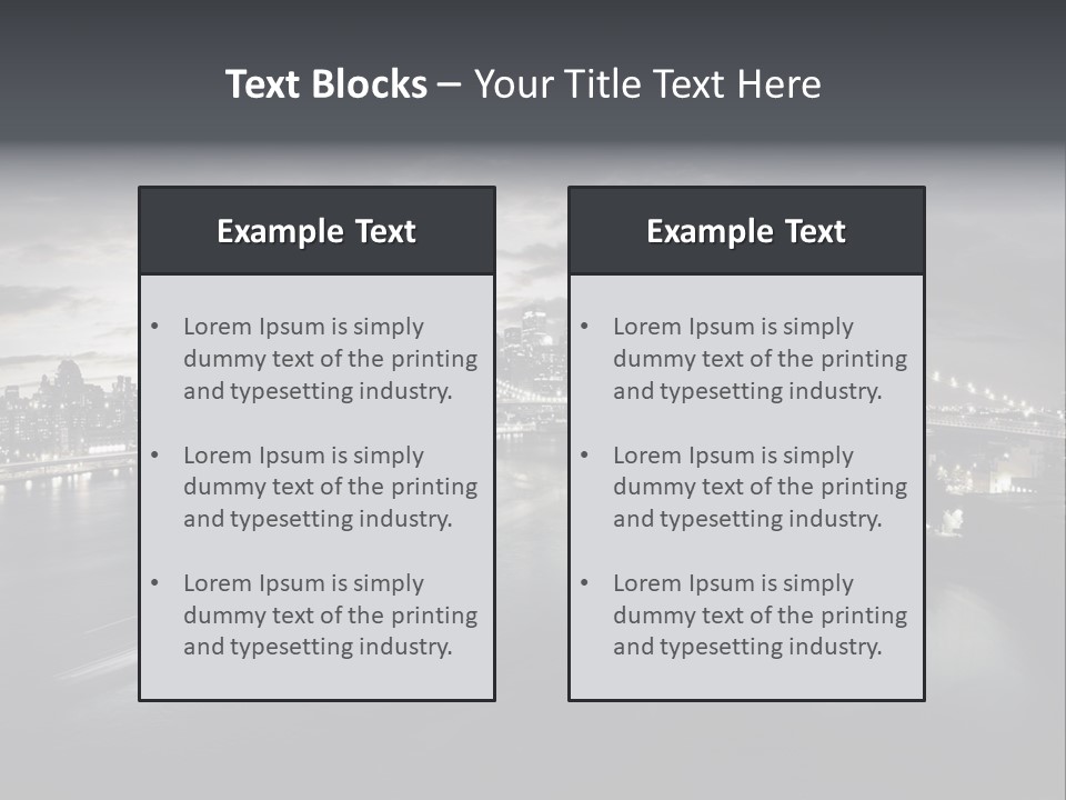 Tower Many Stack PowerPoint Template