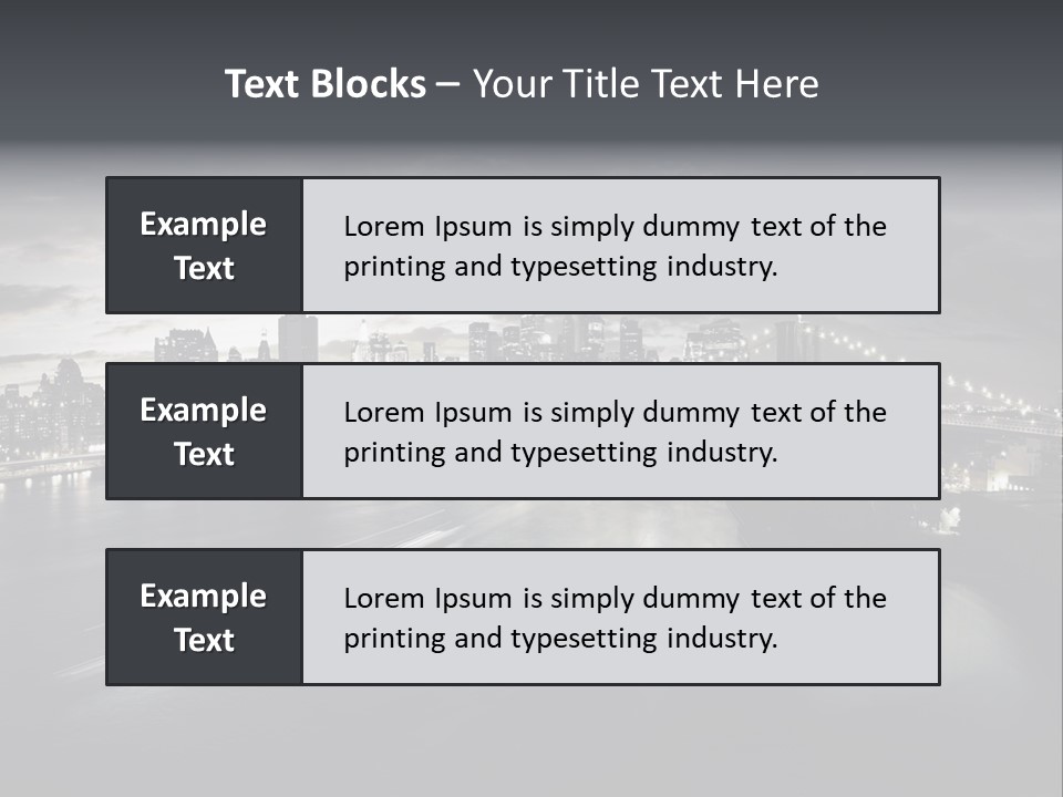 Tower Many Stack PowerPoint Template