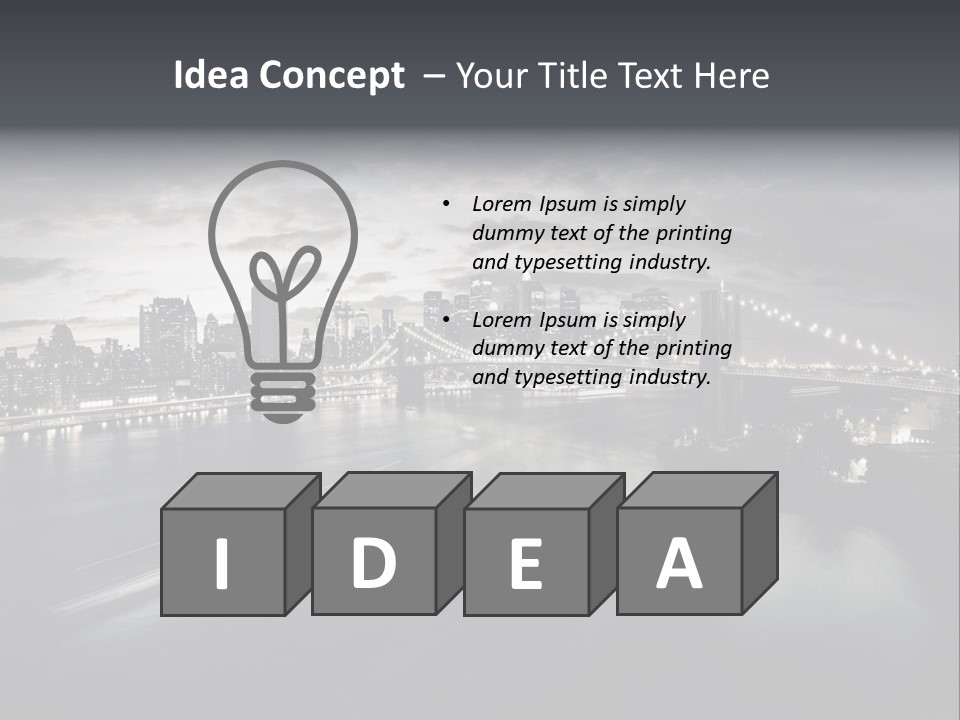 Tower Many Stack PowerPoint Template