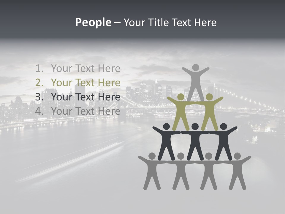 Tower Many Stack PowerPoint Template